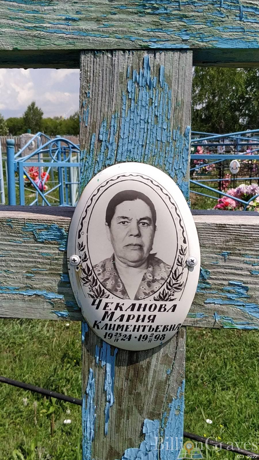 Чеканова Мария Климентьевна
