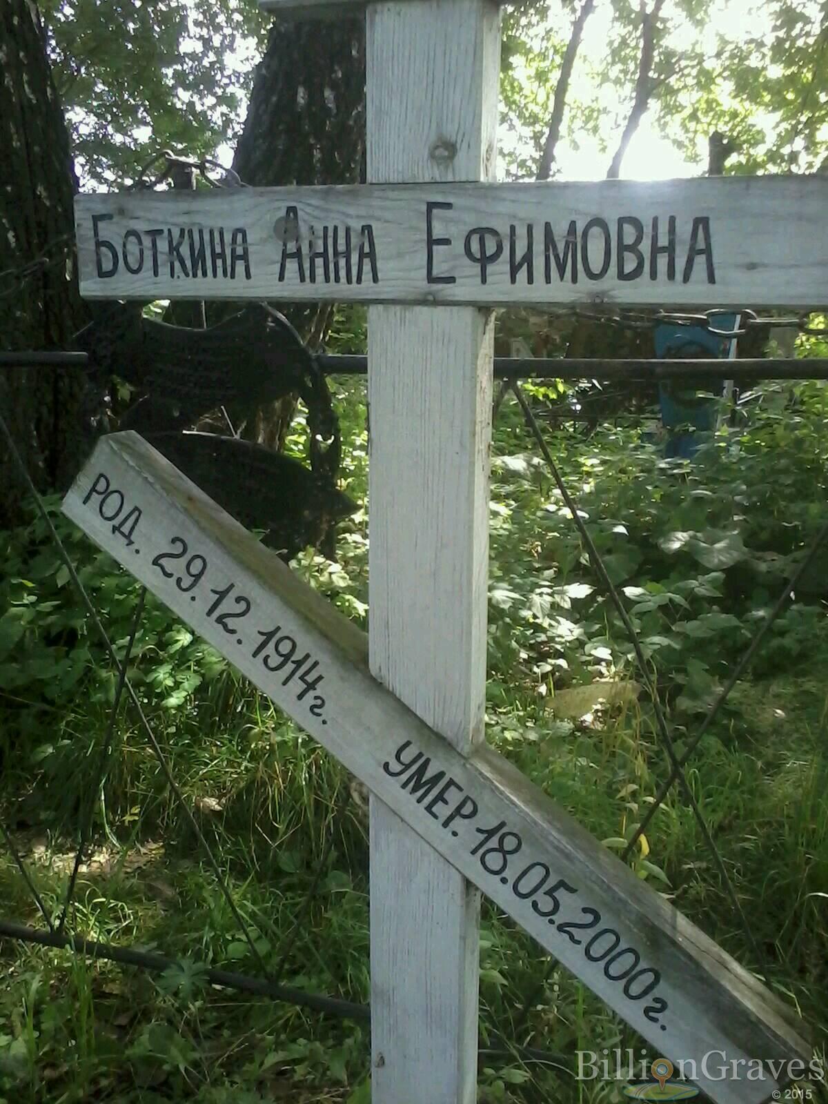 боткина анна ефимовна