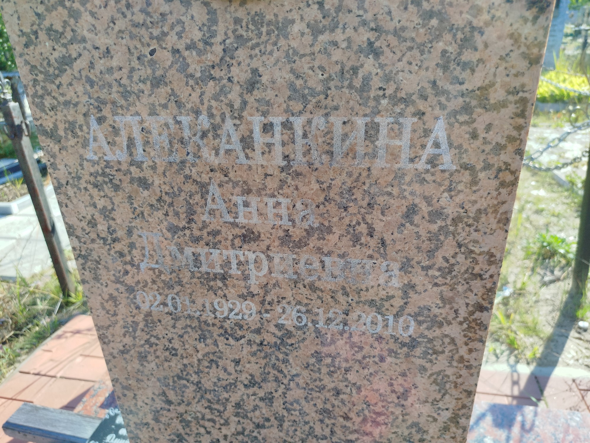 Алеканкина Анна Дмитриевна