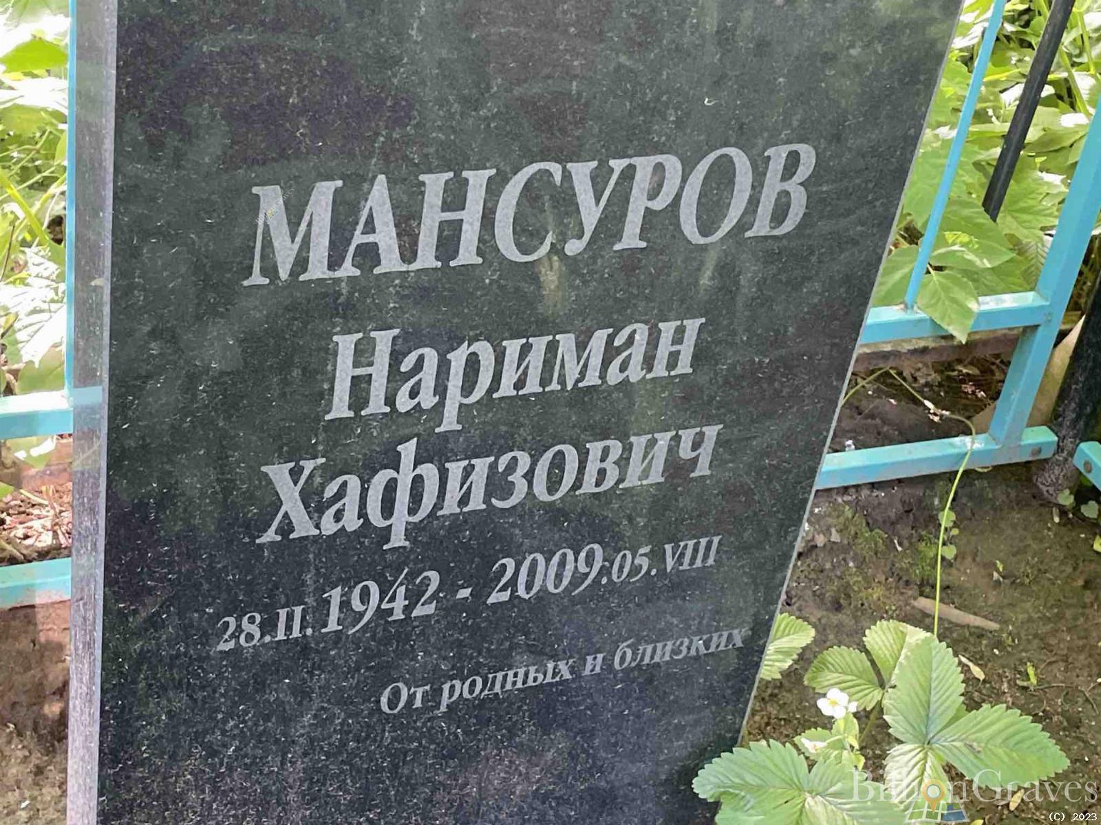 Мансуров Нариман Хафизович