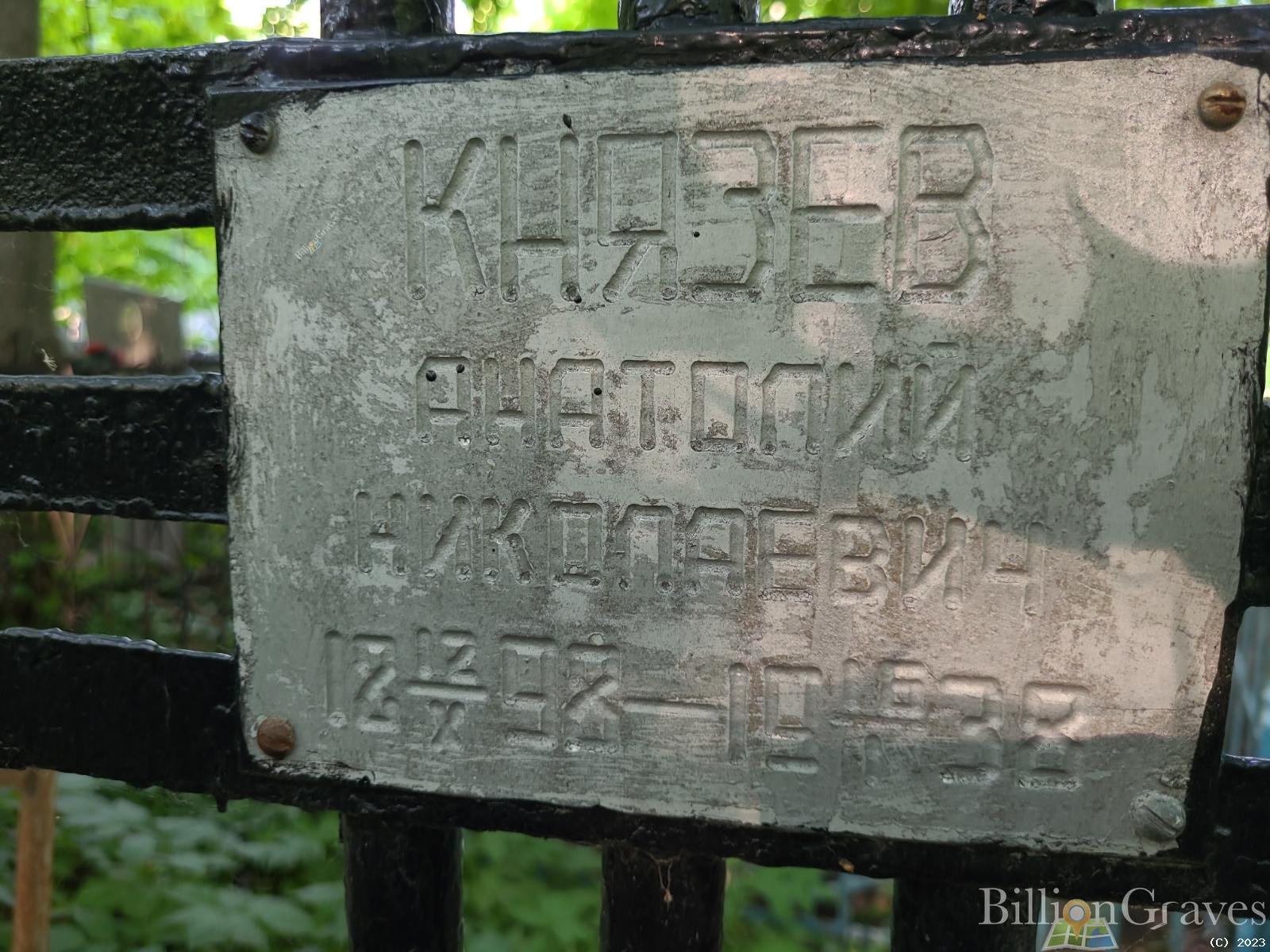 Князев Анатолий Николаевич