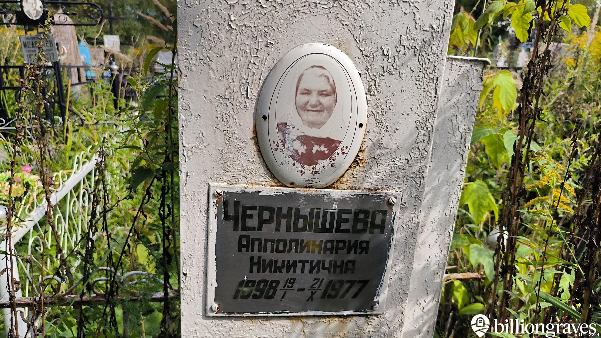 Чернышева Апполинария Никитична