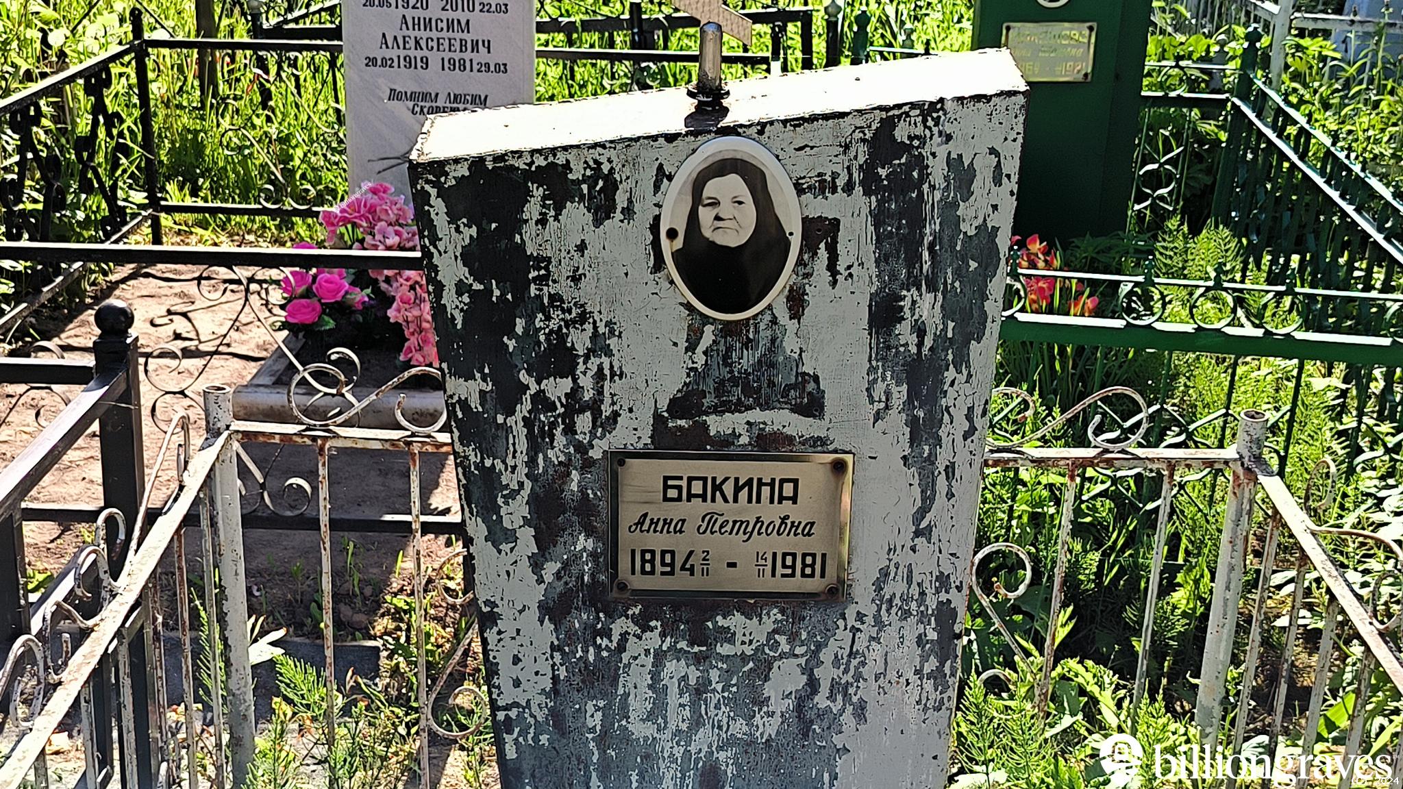 Бакина Анна Петровна