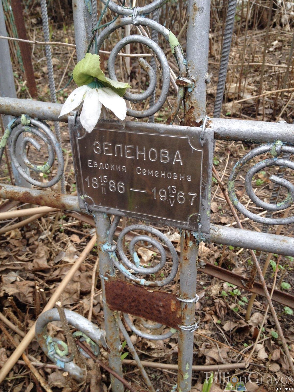 Зеленова Евдокия Семеновна
