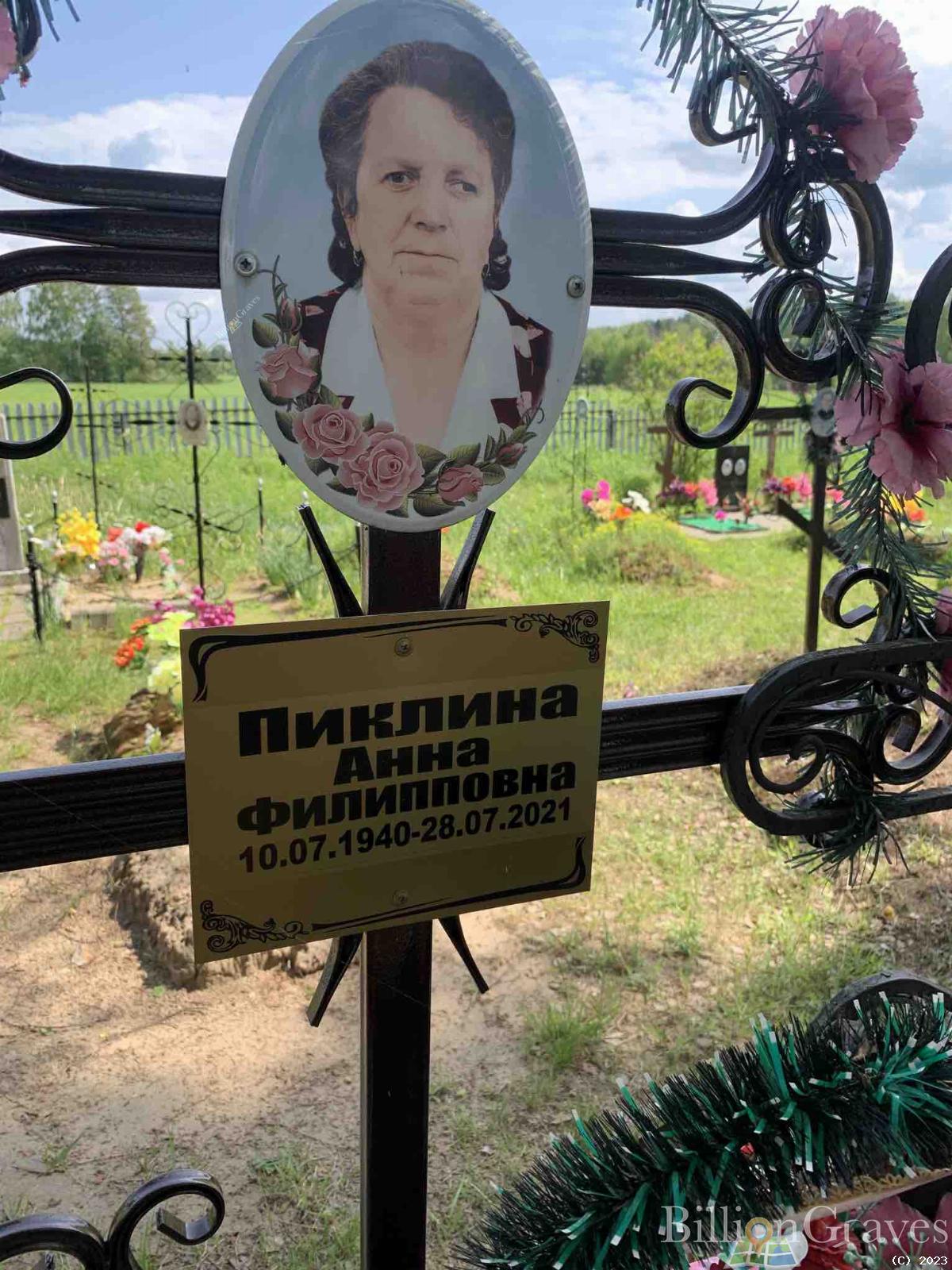 Пиклина Анна Филиповна