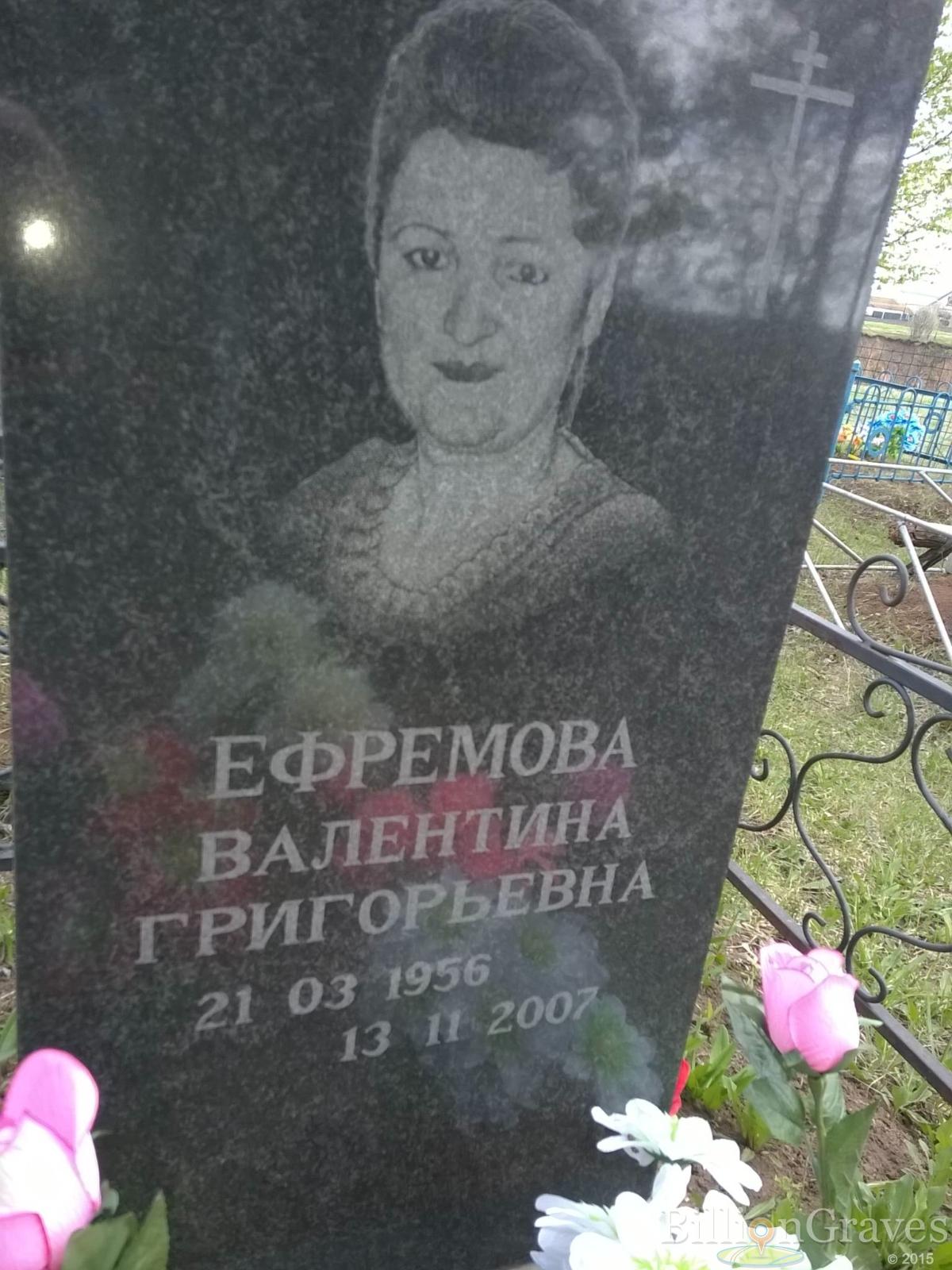Ефремова Валентина Григорьевна