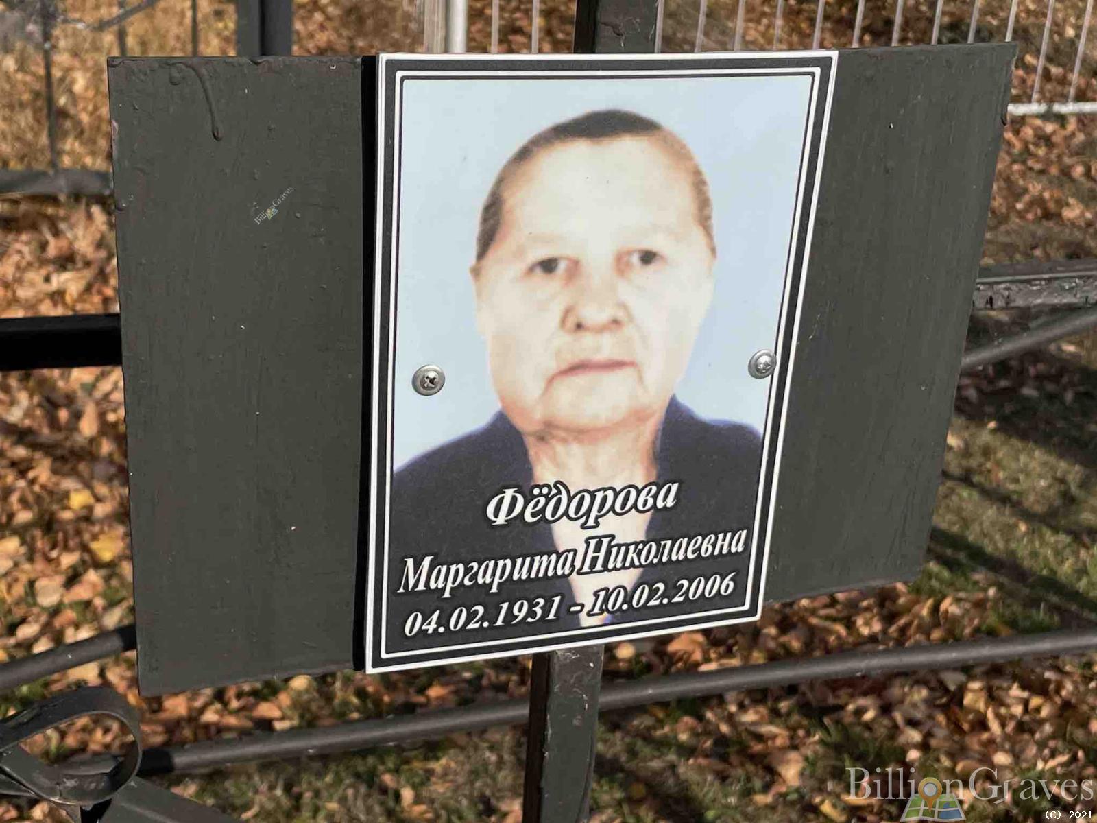Федорова Валентина Николаевна