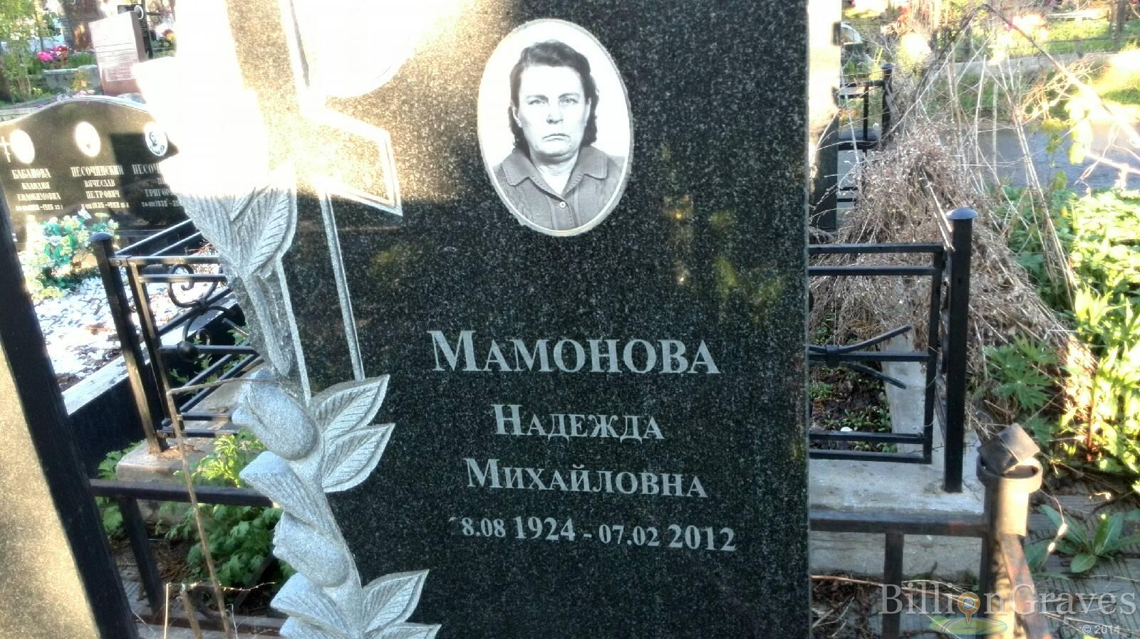 Мамонова Надежда Михайловна