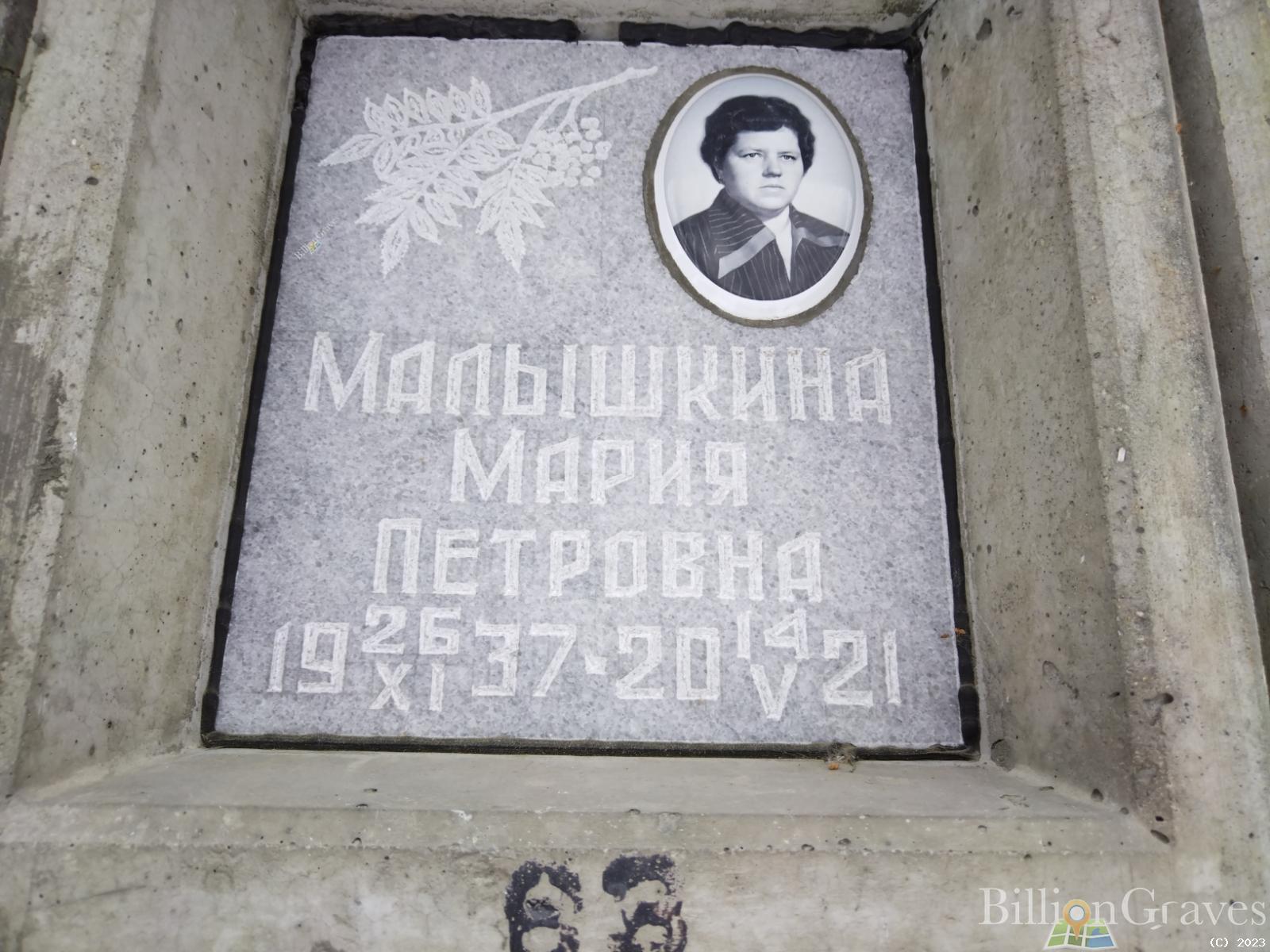 Малышкина Мария Петровна