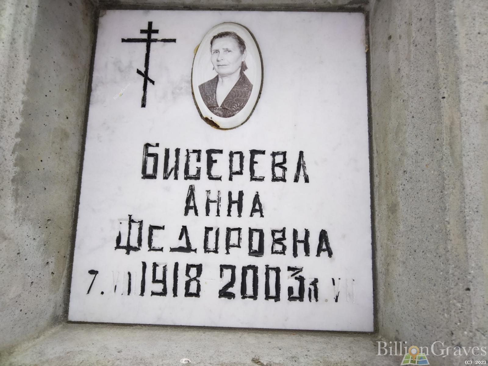 Бисерева Анна Федоровна