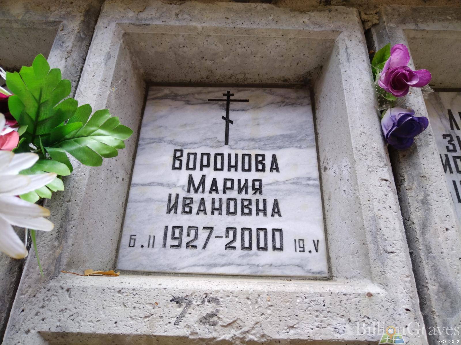 Воронова Мария Ивановна