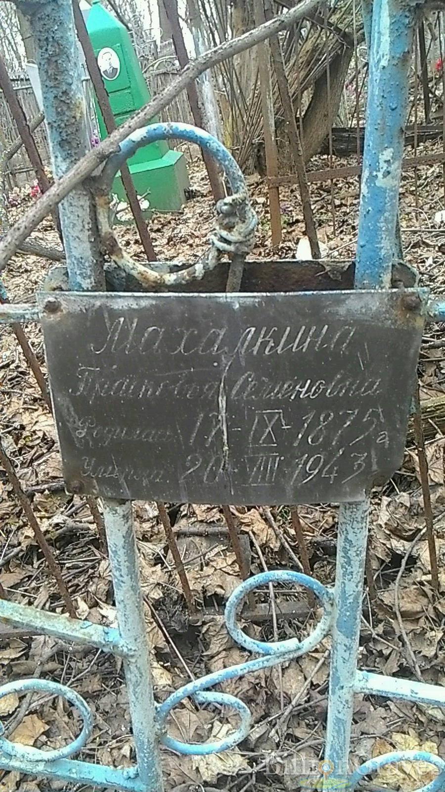 Махалкина Прасковья Семеновна