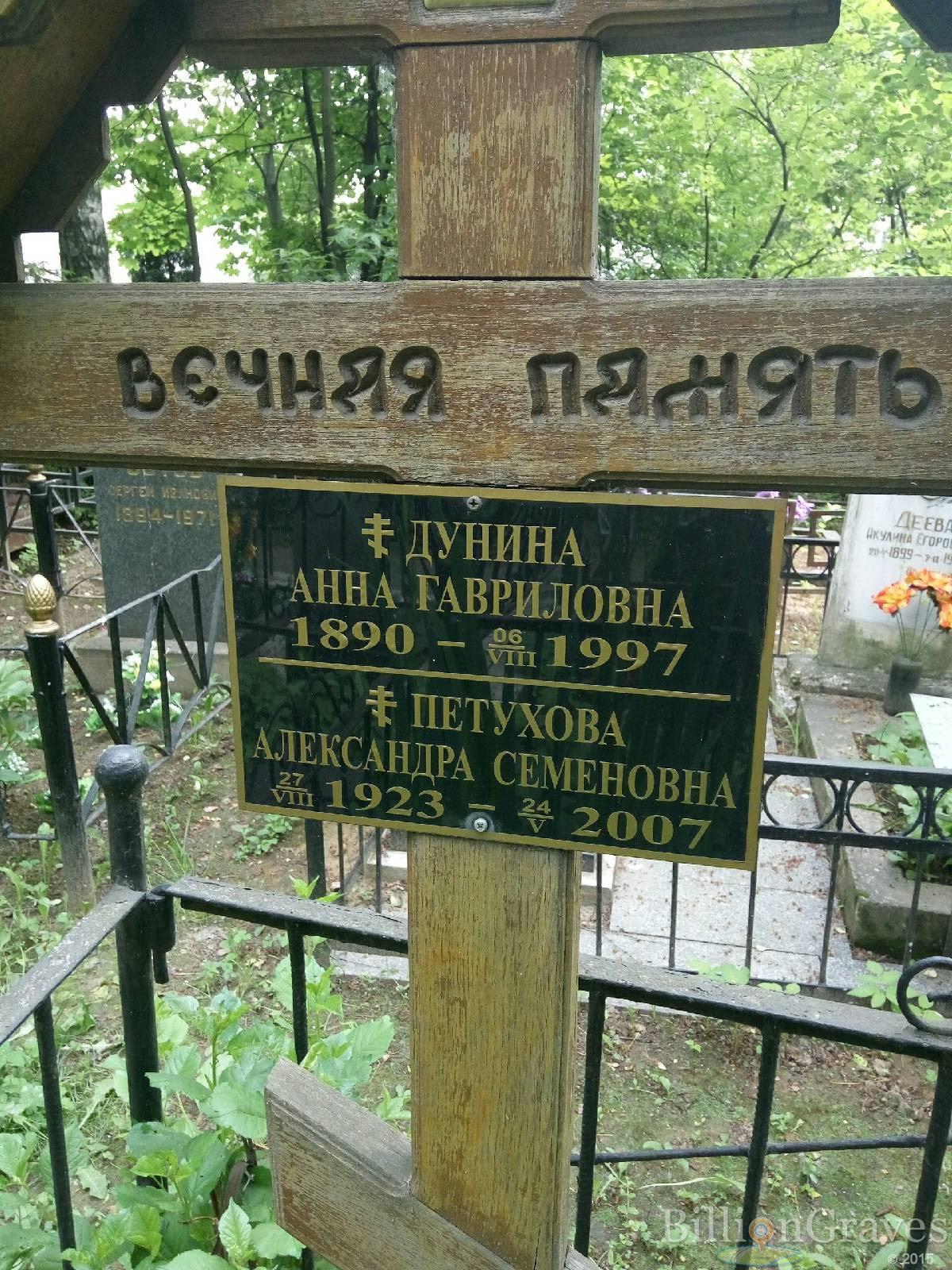 Дунина Анна Гавриловна