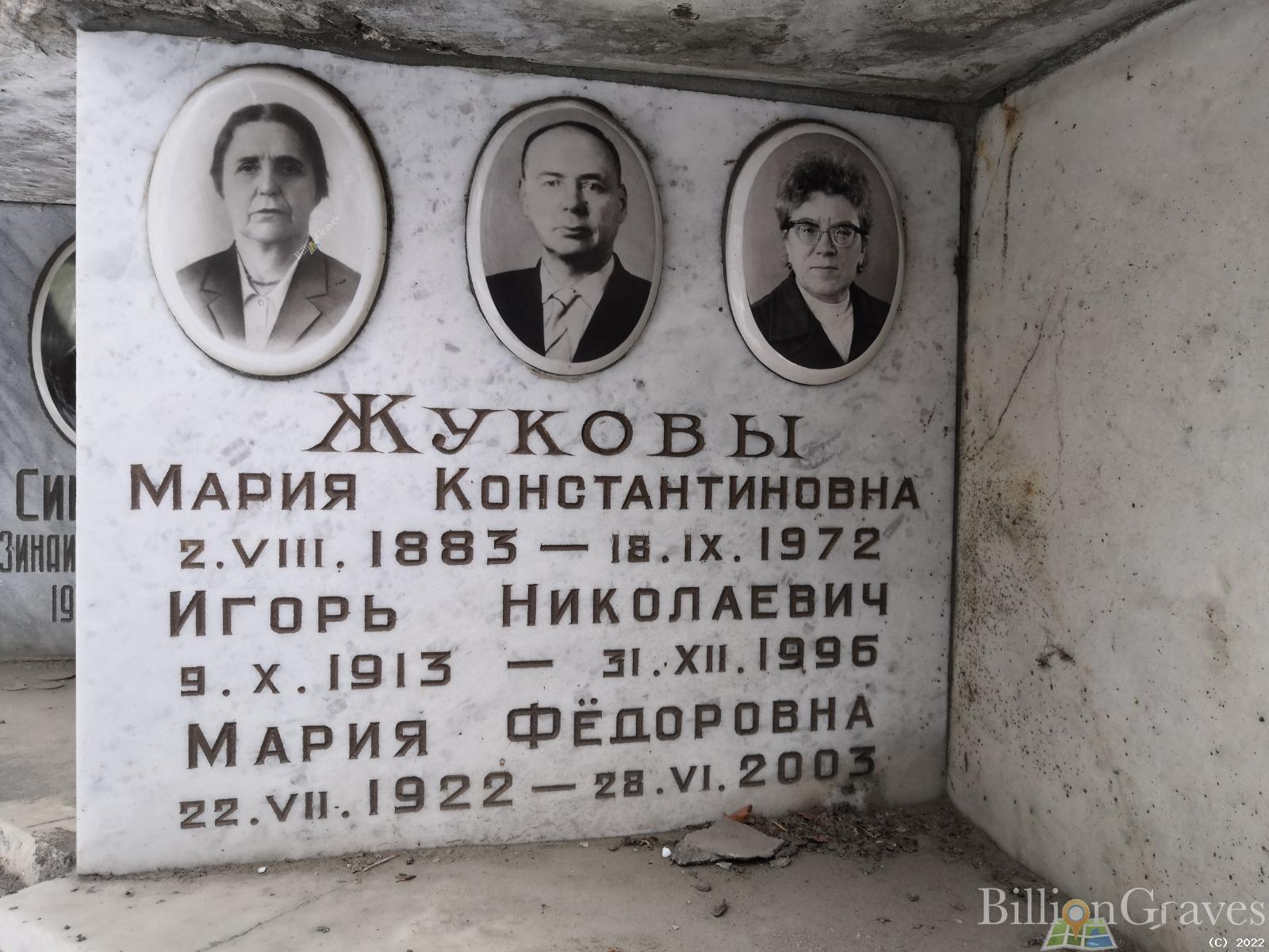 Жукова Мария Фёдоровна