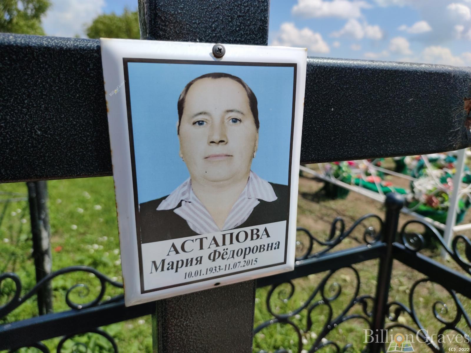 Астапова Мария Федоровна