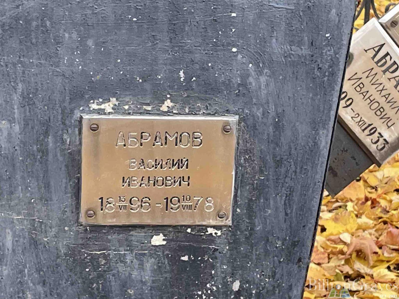 Абрамов Василий Иванович