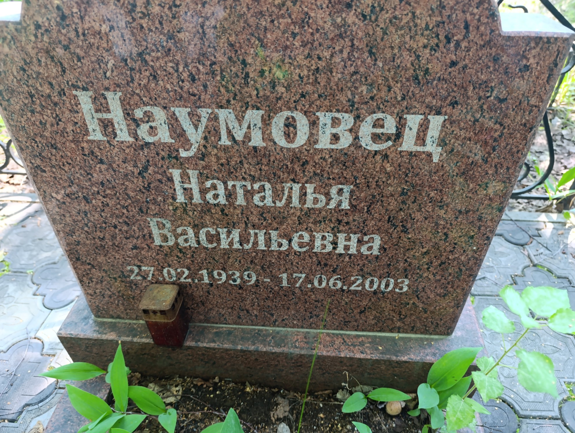 Наумовец Наталья Васильевна