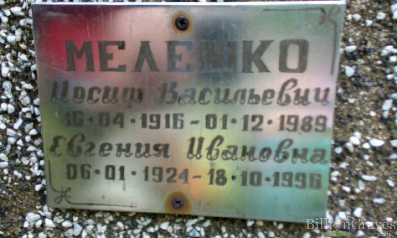 Мелешко Евгения Ивановна