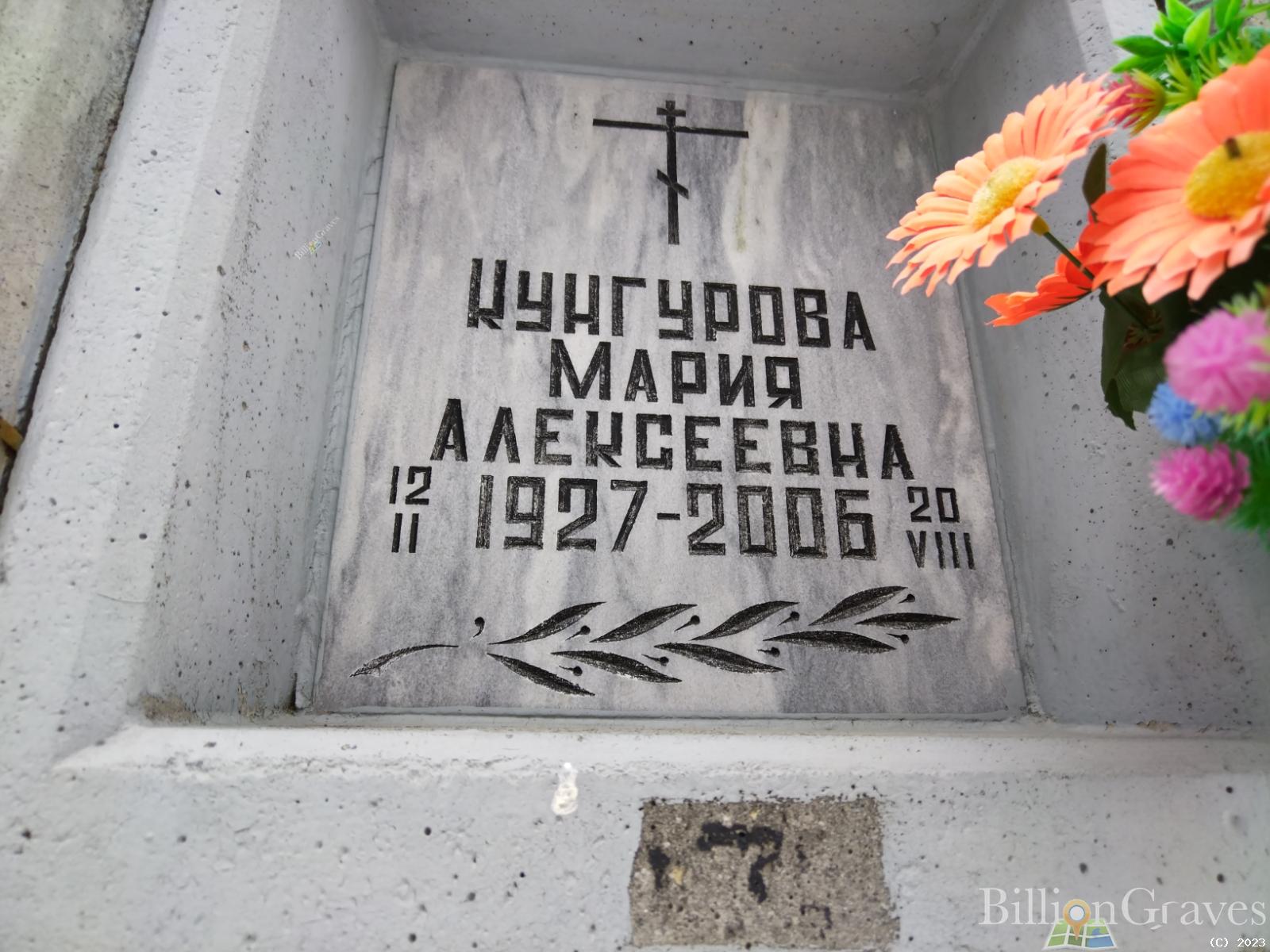 Кунгурова Мария Алексеевна