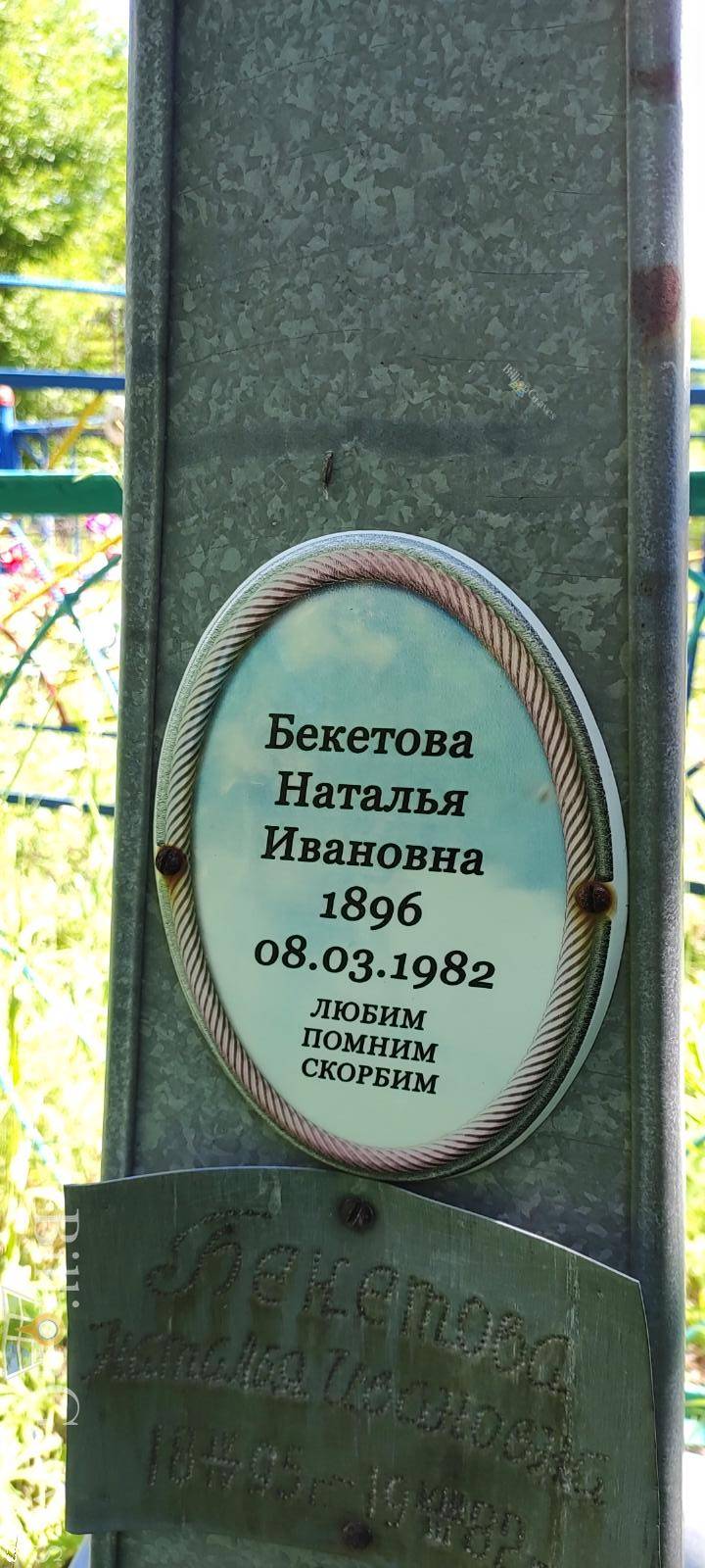 Бекетова Наталья Ивановна