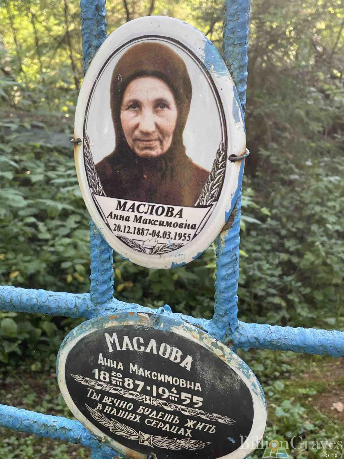 Маслова Анна Максимовна