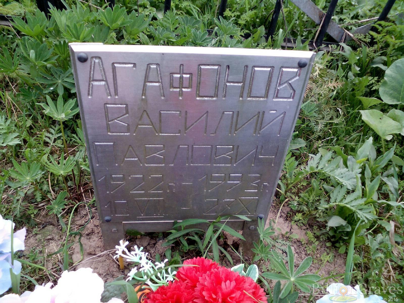 агафонов василий павлович