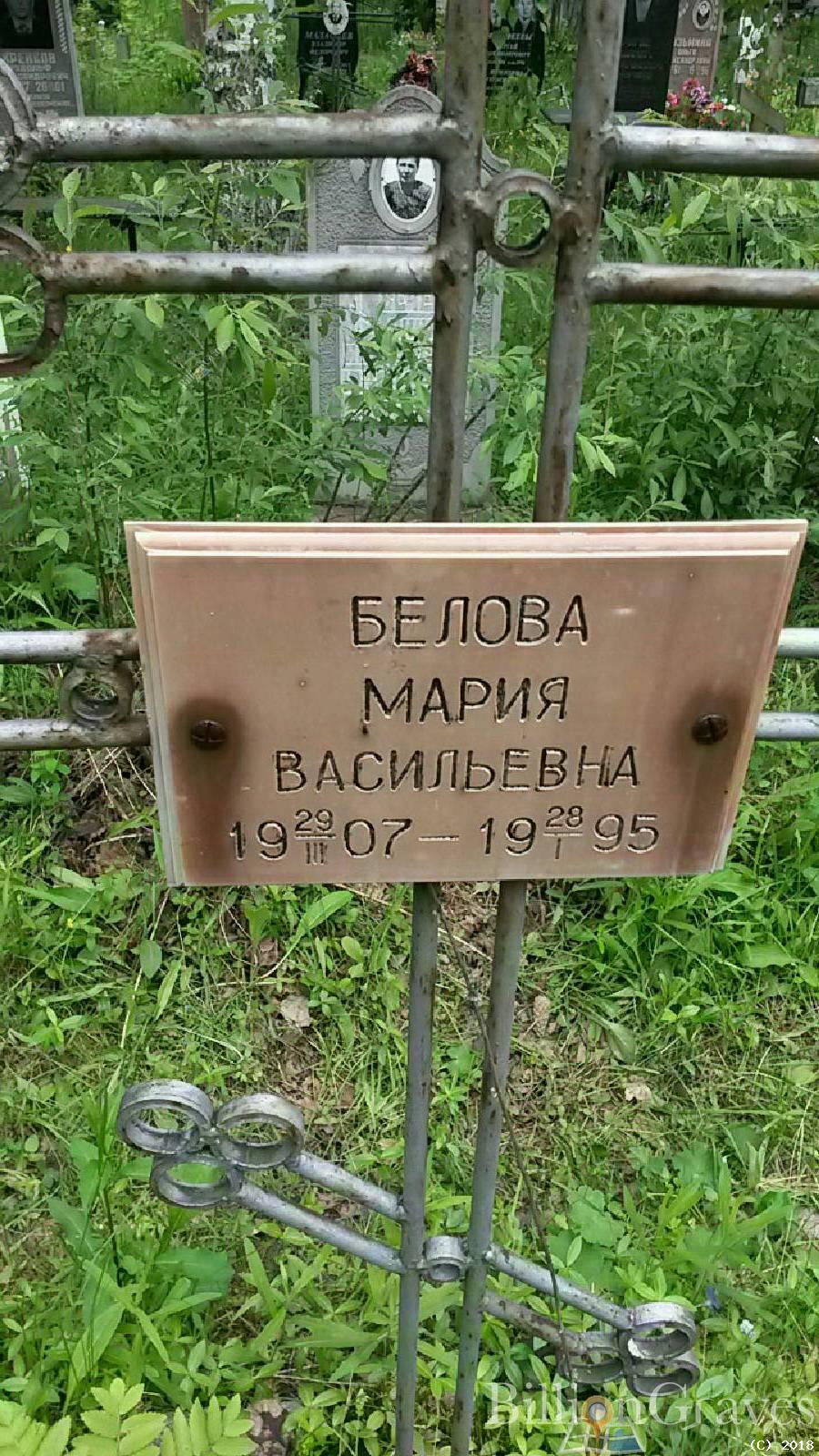 Белова Мария Васильевна