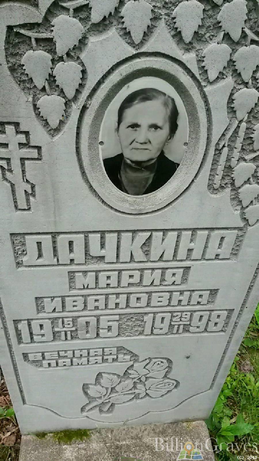 Дачкина Мария Ивановна