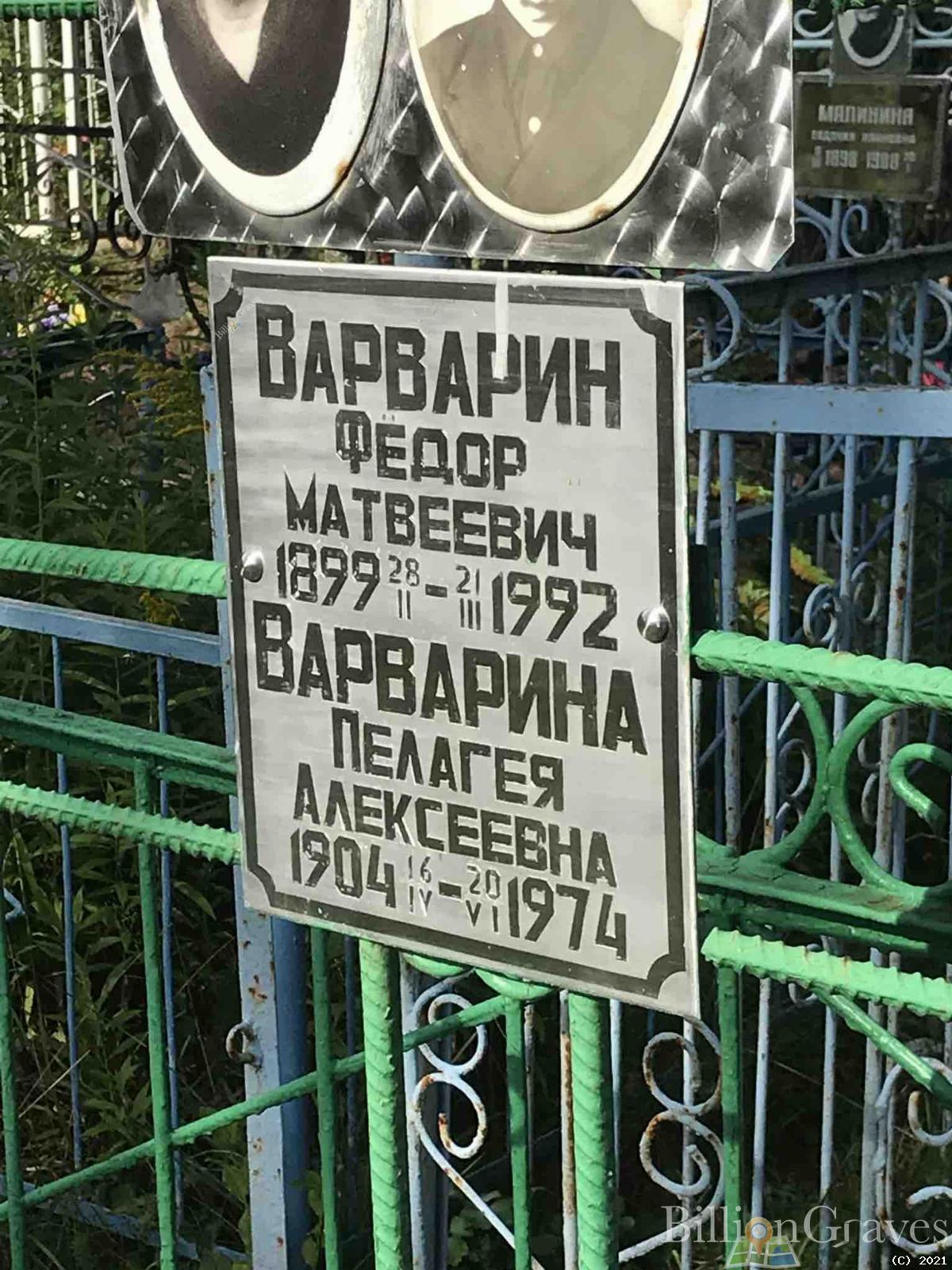 Варварин Фёдор Матвеевич