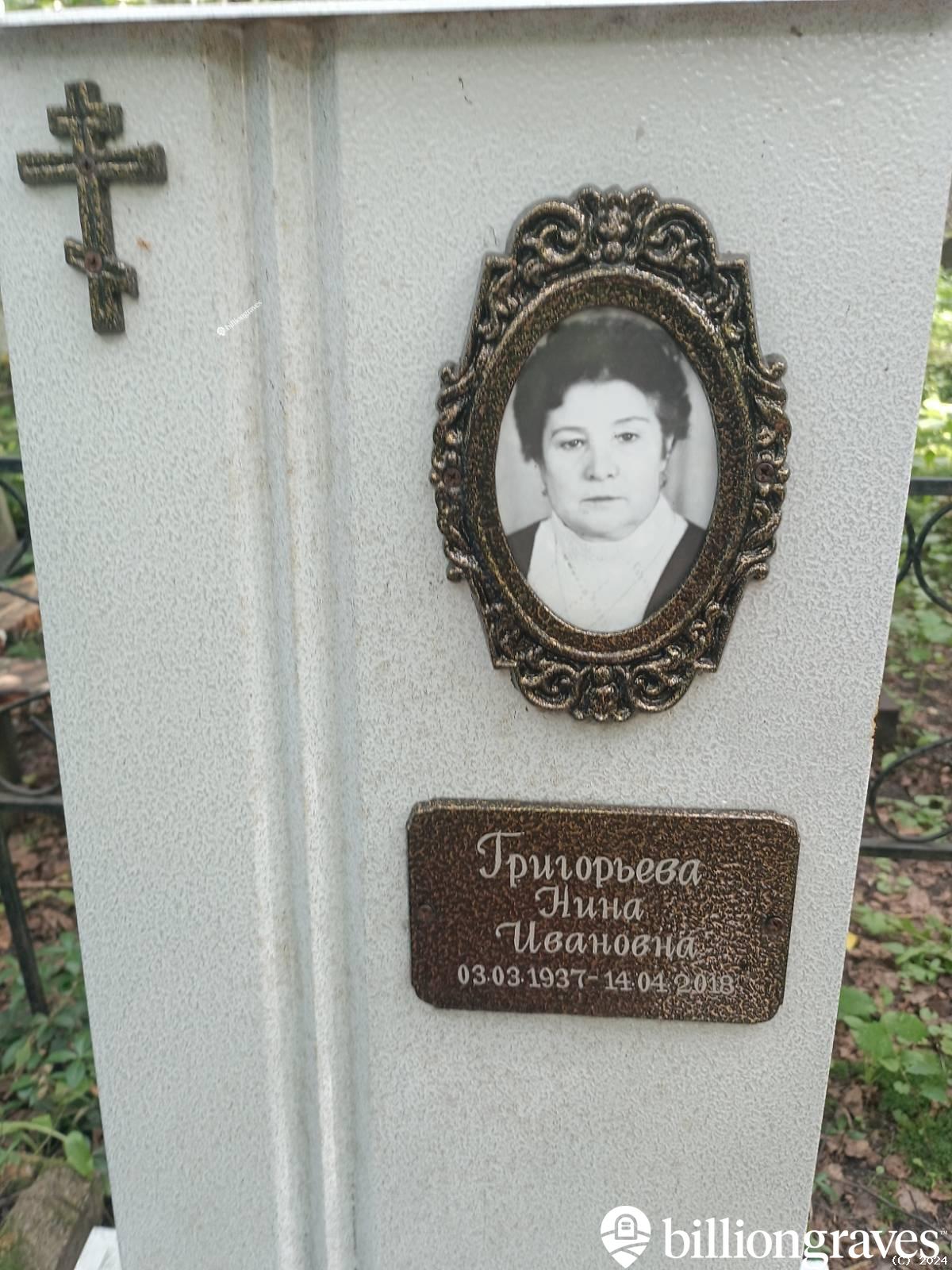 Григорьева Нина Ивановна