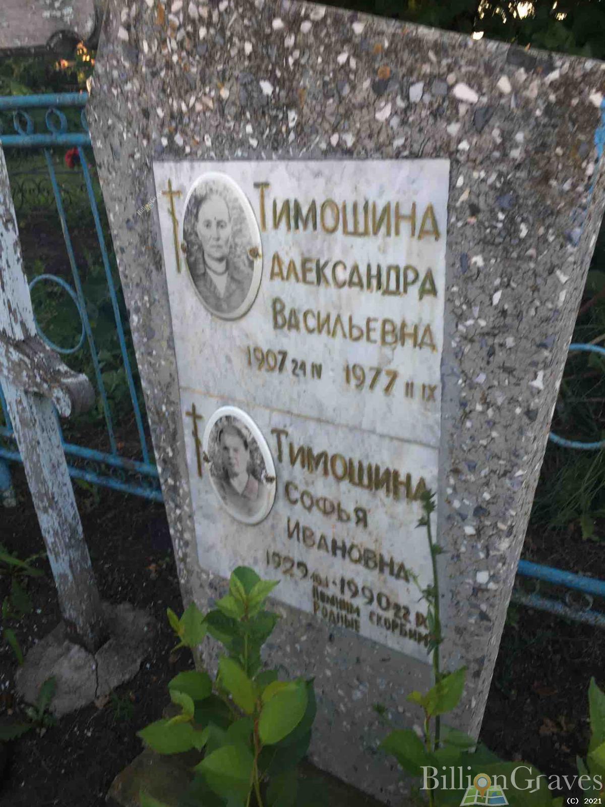 Тимошина Александра Васильевна