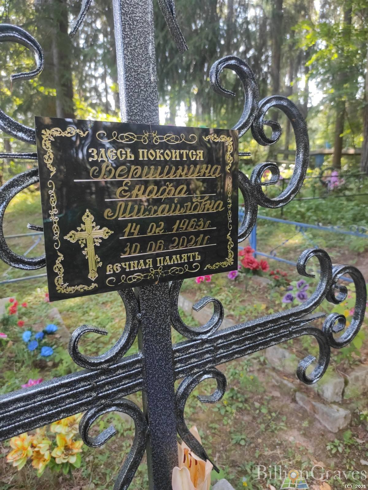 Вершинина Енафа Михайловна