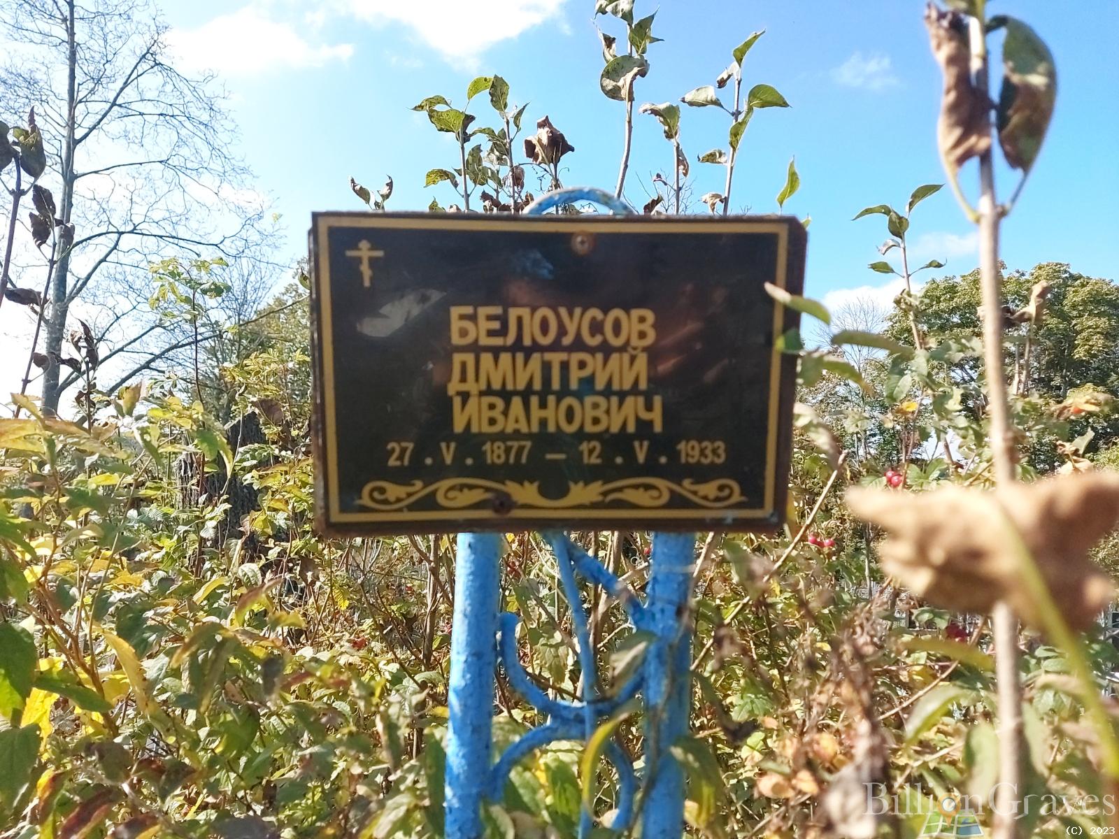 Белоусов Дмитрий Иванович