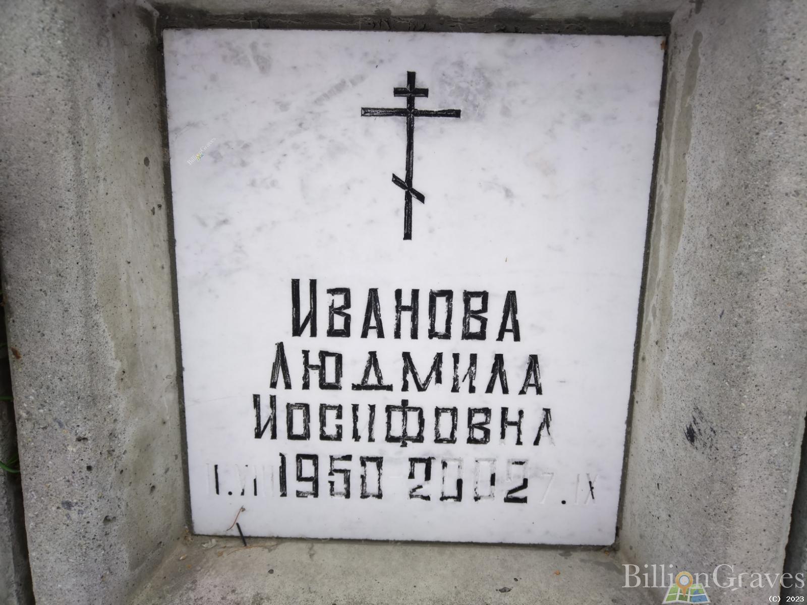 Иванова Людмила Иосифовна