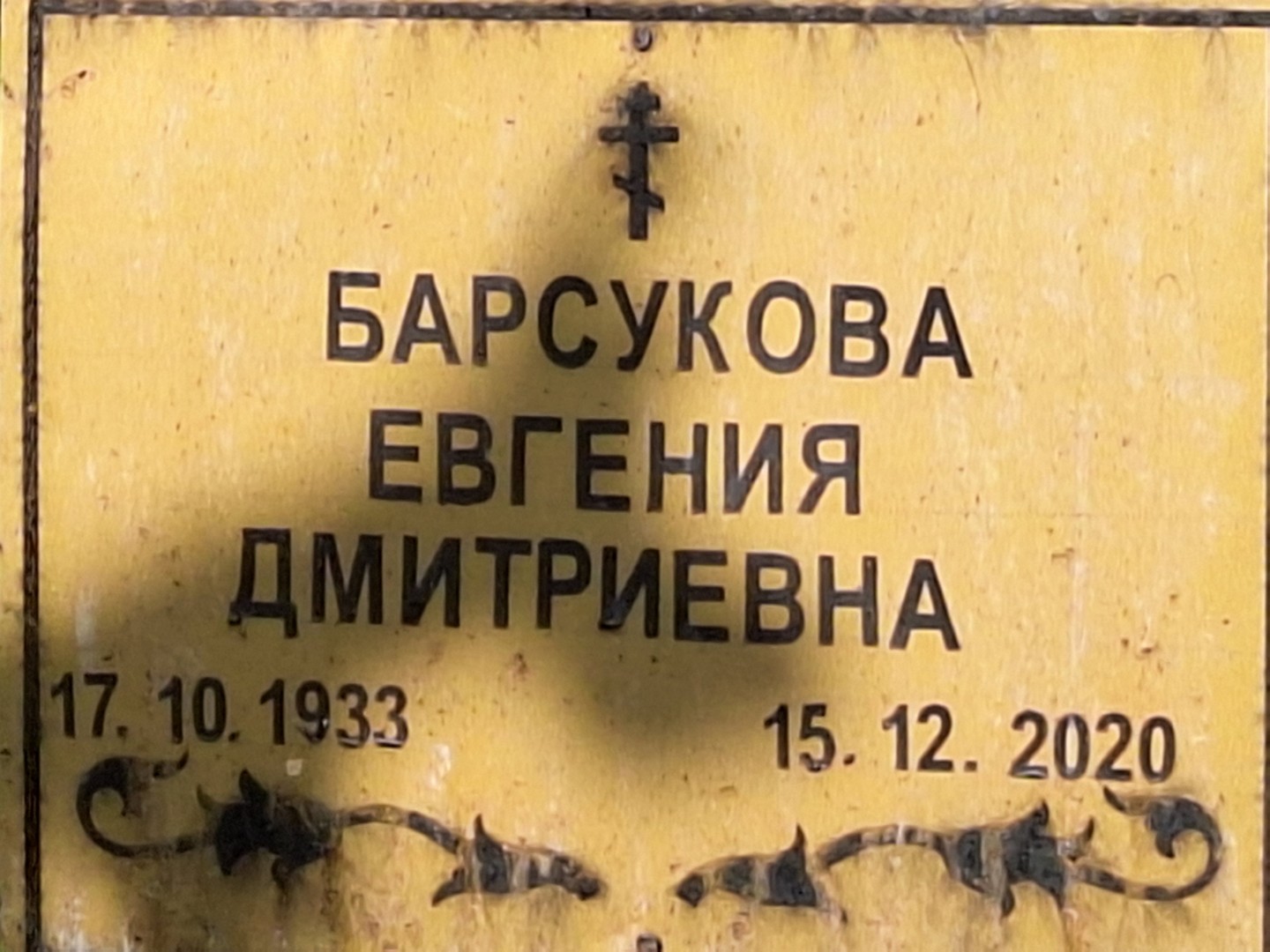 Барсукова Евгения Дмитриевна