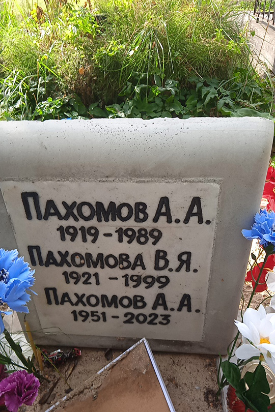 Пахомова В. Я.
