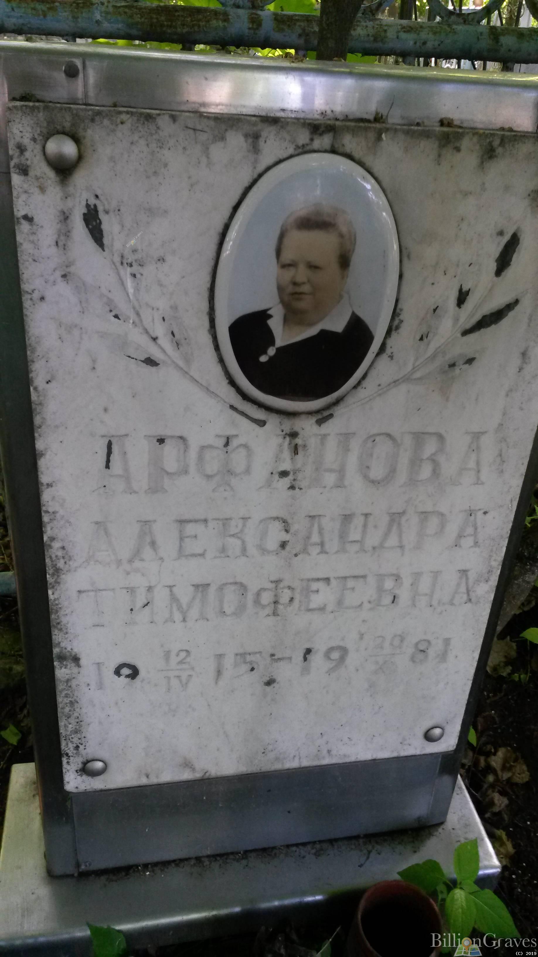 Арфанова Александра Тимофеевна