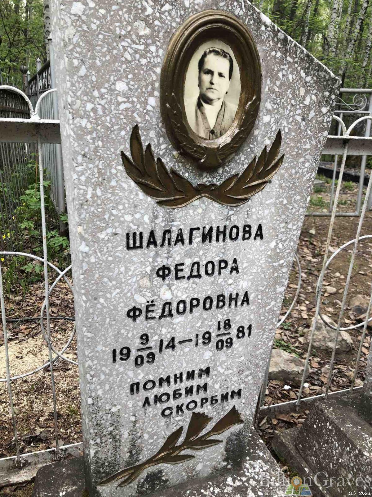 Шалагинова Федора Федоровна