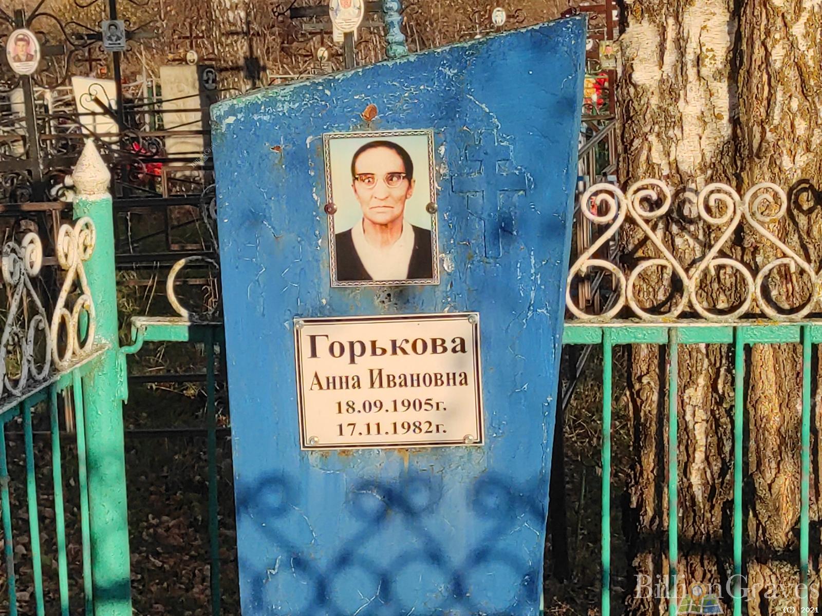 Горькова Анна Ивановна
