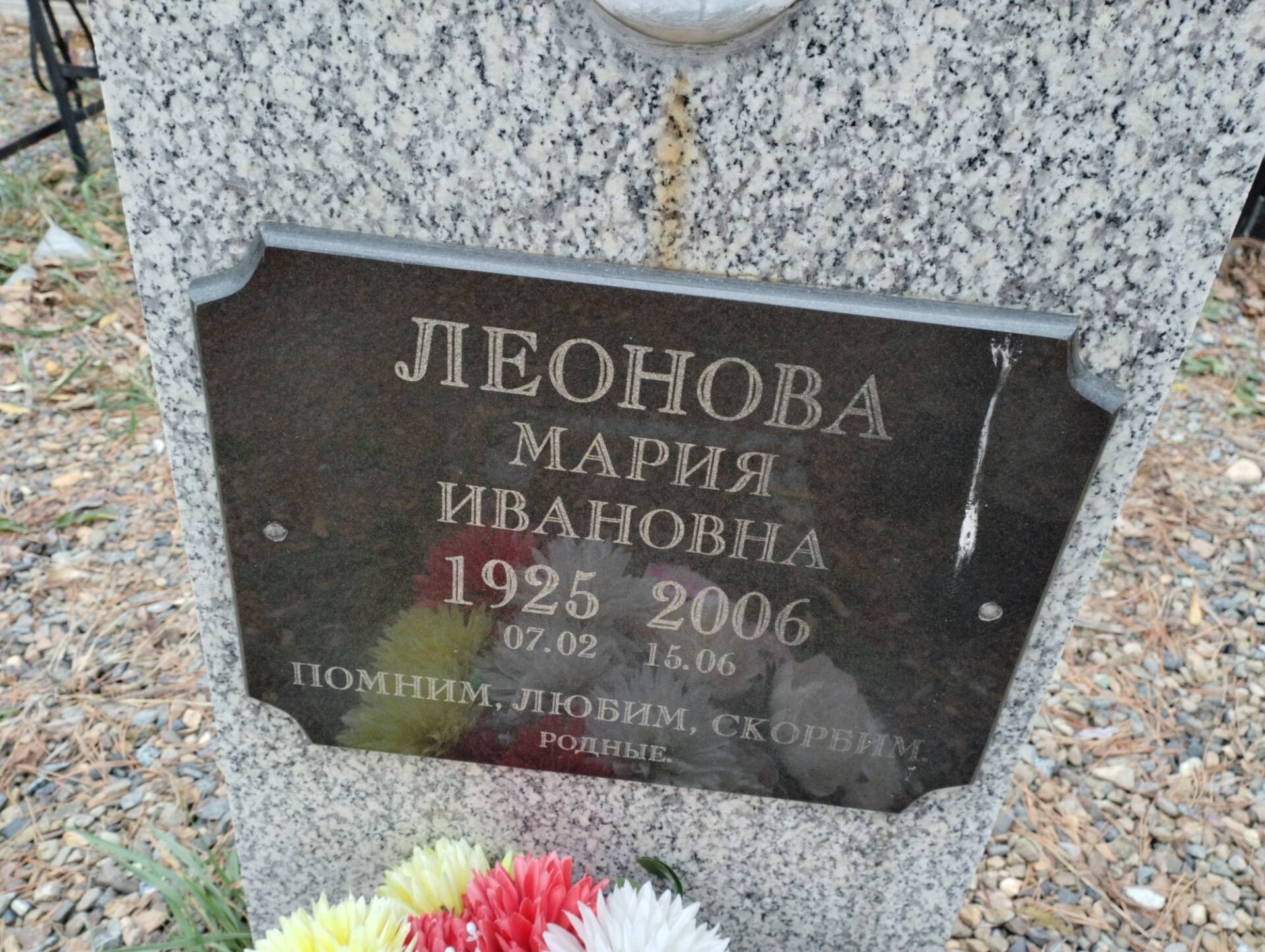 Леонова Мария Ивановна