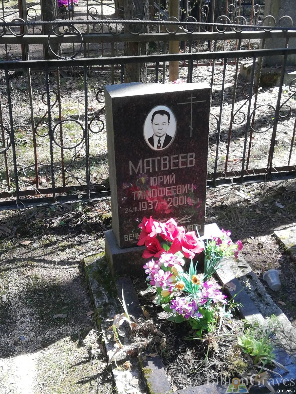 Матвеев Юрий Тимофеевич