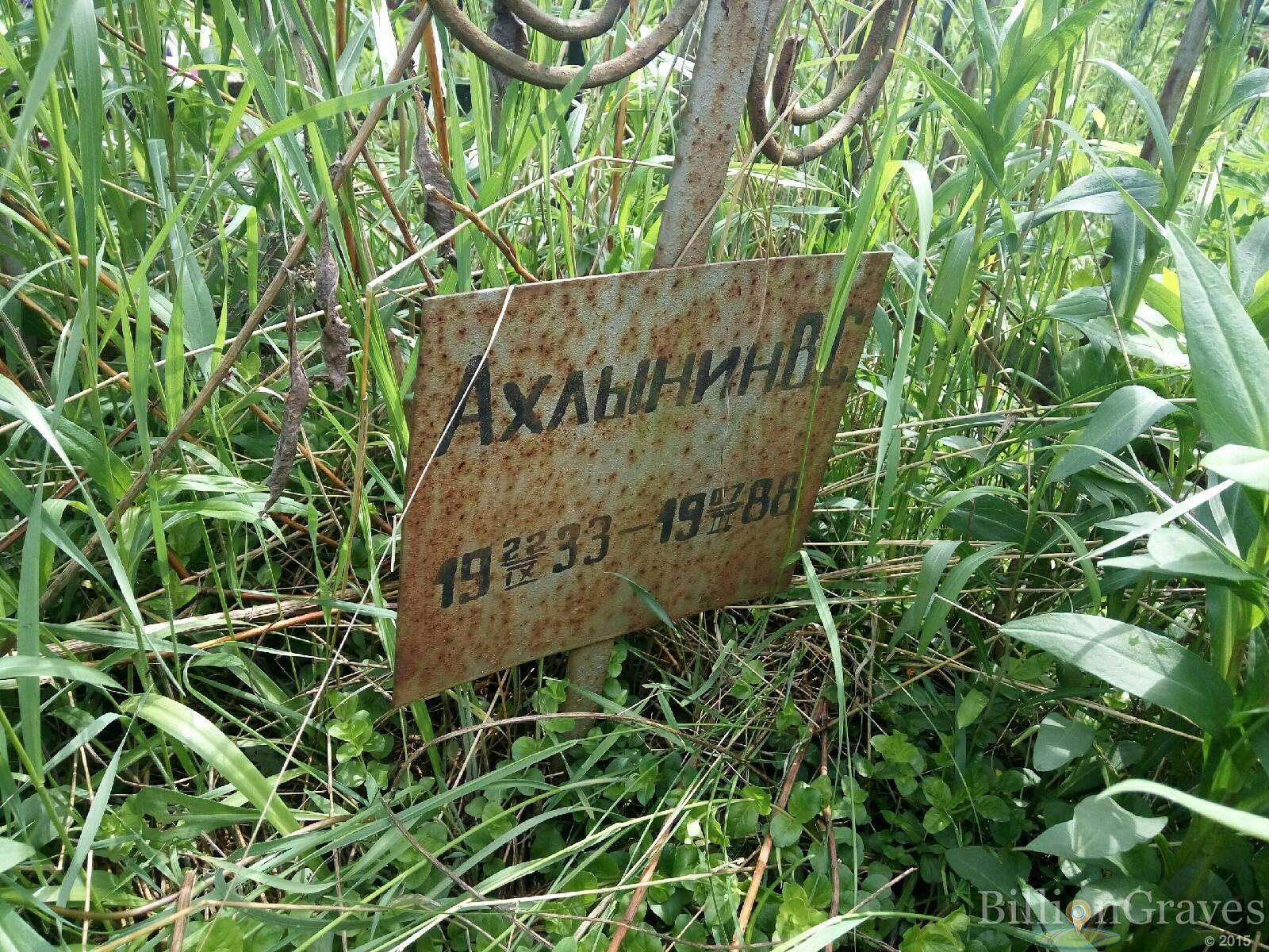 Ахлынин В. С.