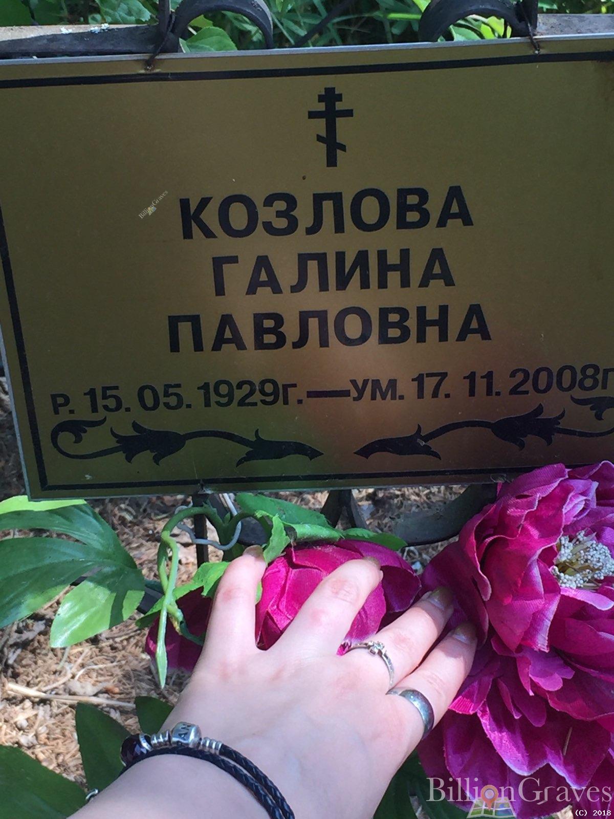 козлова галина павловна