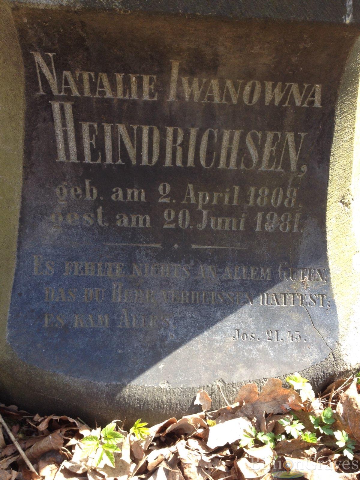 Heindrichsen Natalaie Iwanowna