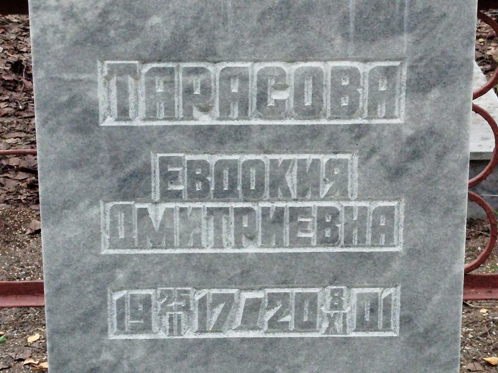 Тарасова Евдокия Дмитриевна