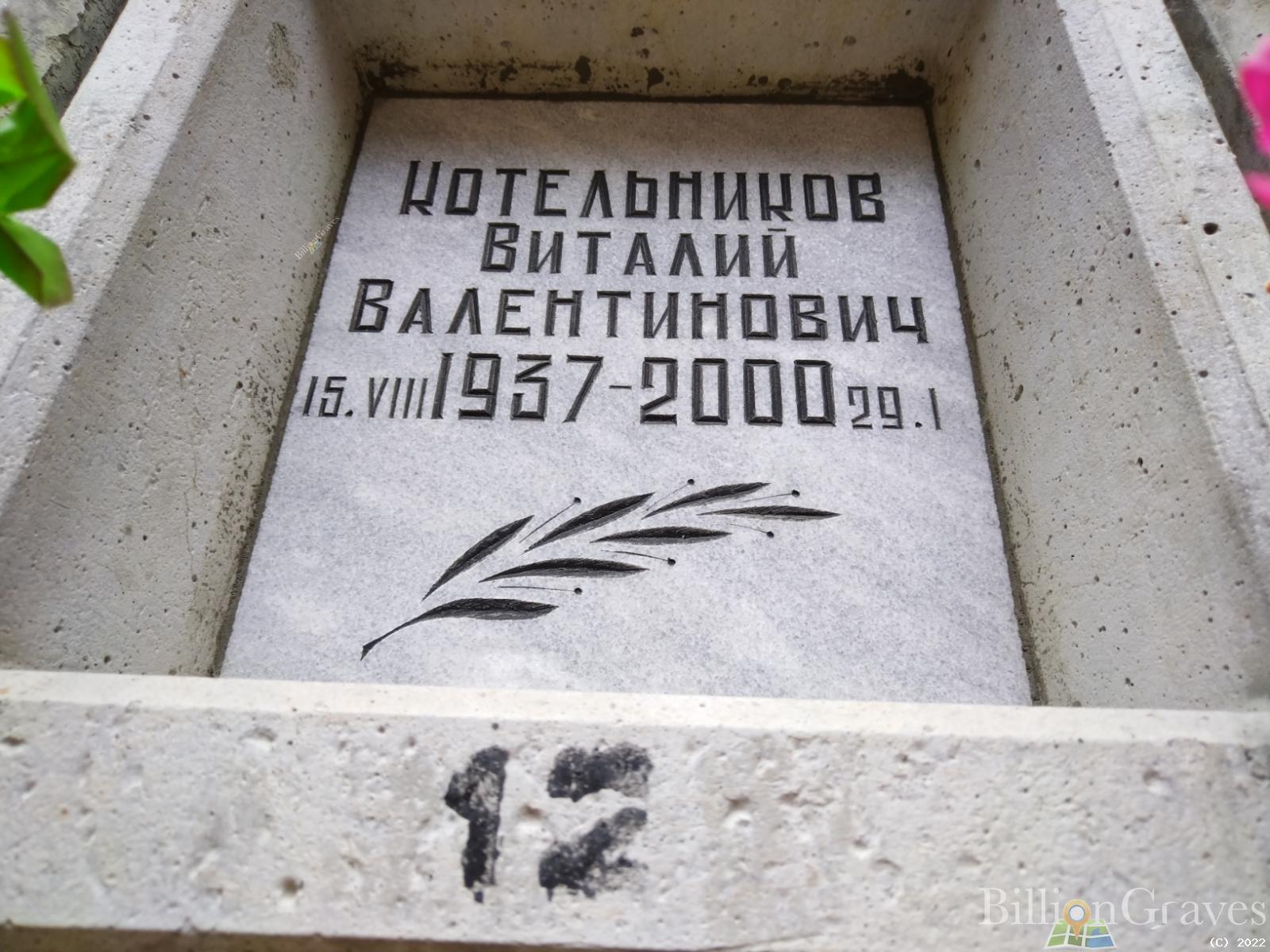 Котельников Виталий Валентинович