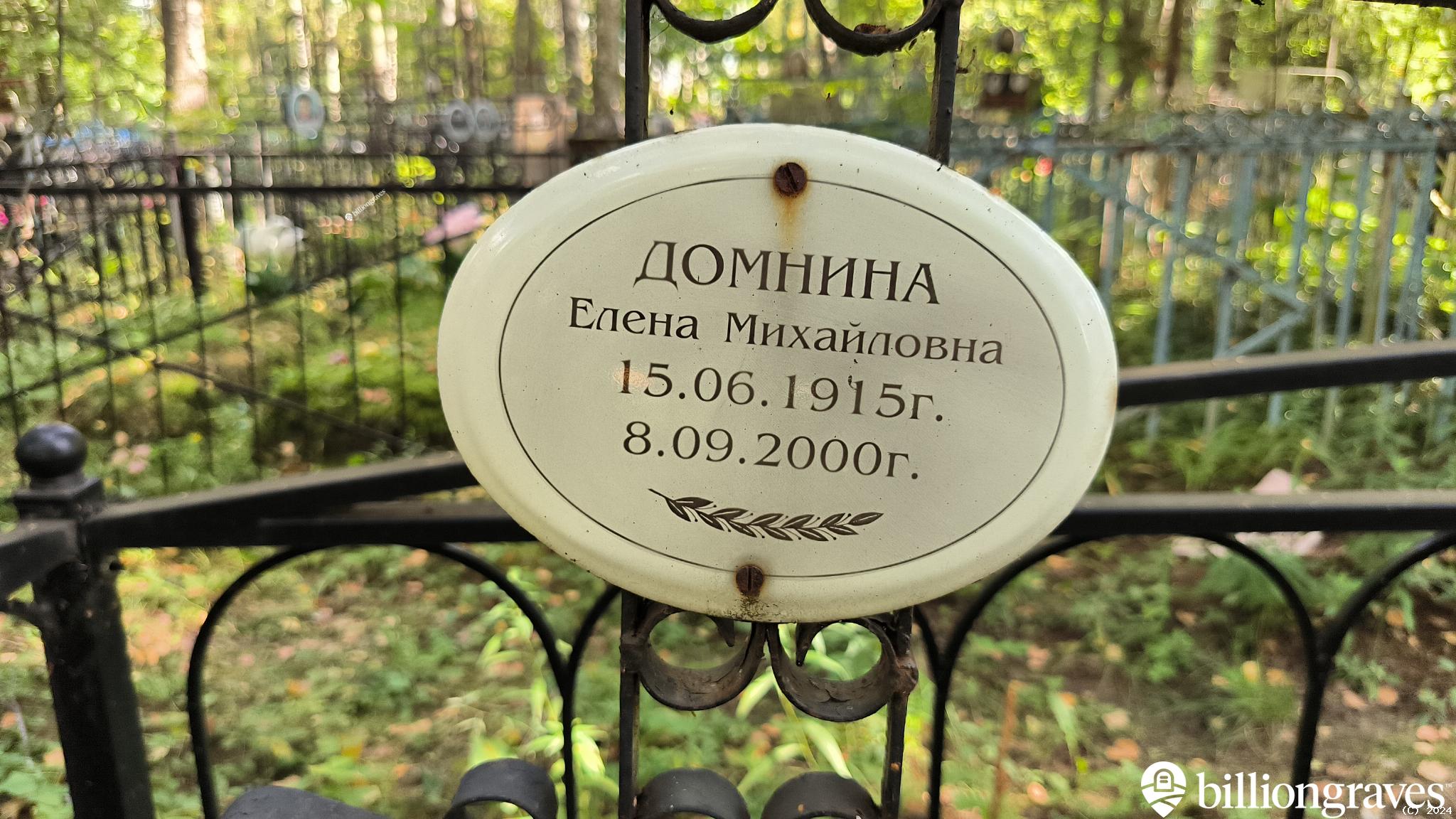 Домнина Елена Михайловна