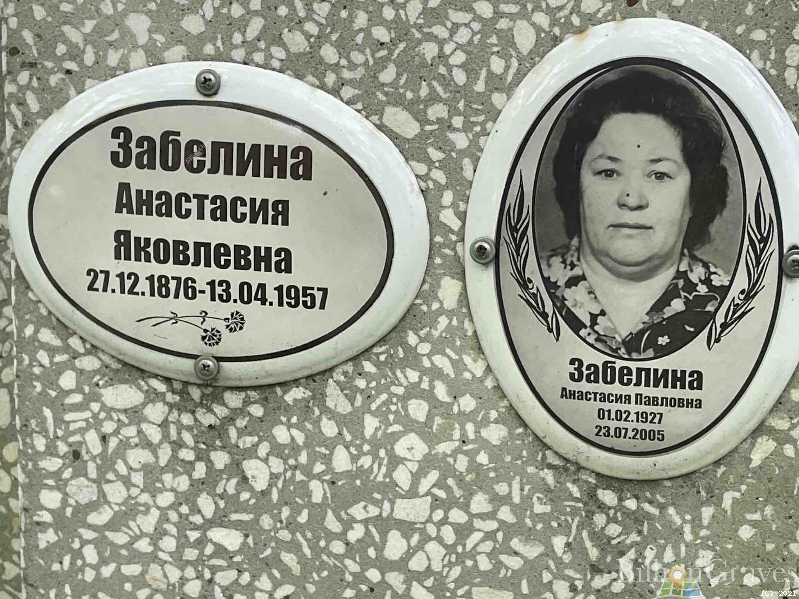 Забелина Анастасия Яковлевна