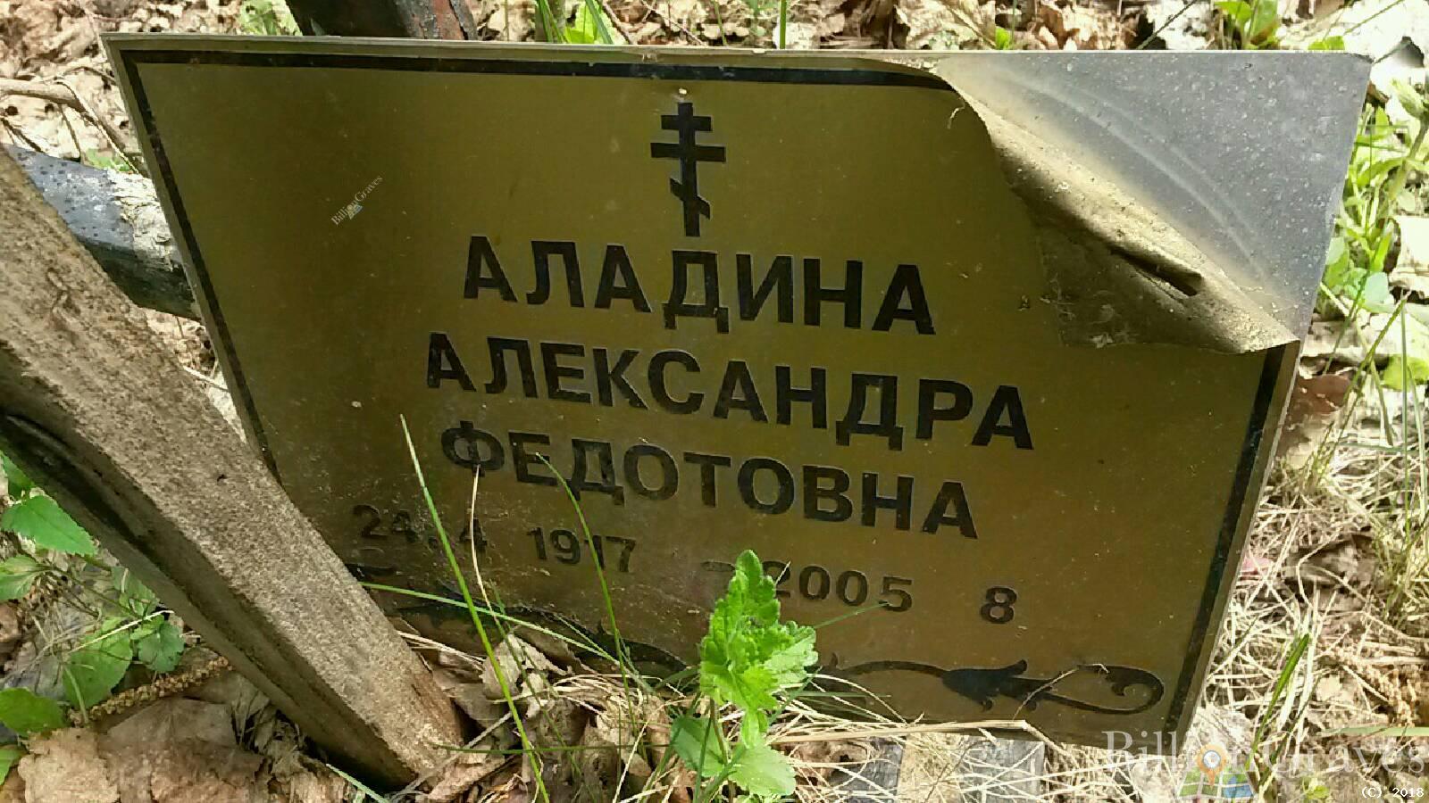 Аладина Александра Федотовна