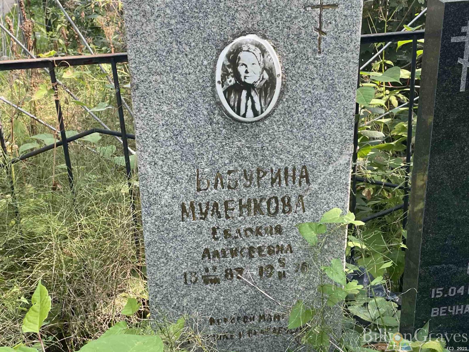 Бабурина-муленкова Евдокия Алексеевна
